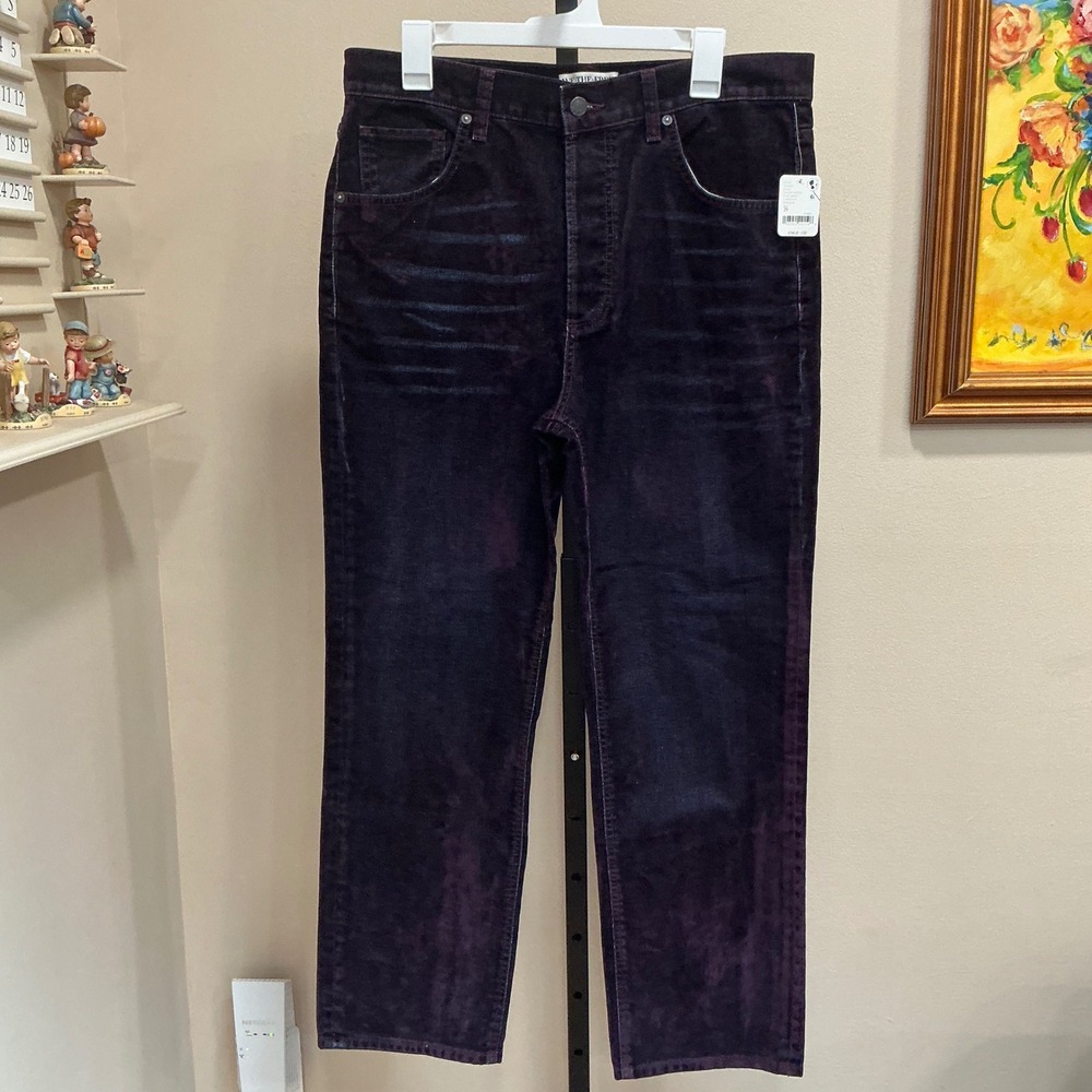 We The Free Corduroy First Class Pants 29 Wine Tasting Relaxed Straight Low Rise